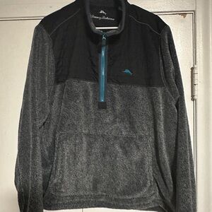 Tommy Bahama Cascade Cozy Men’s Gray Quarter Zip Pullover Sweater XL